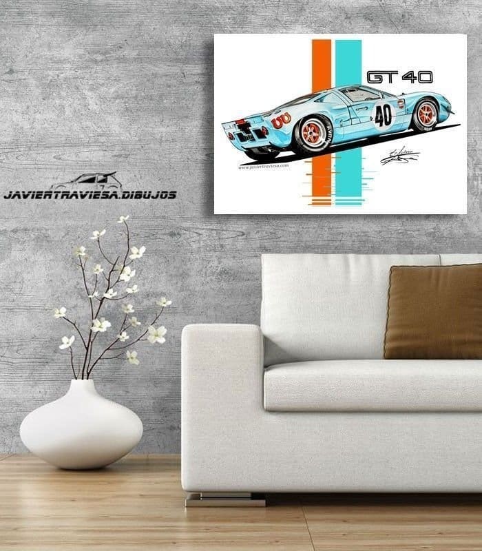 285-POSTER-FORD-GT40-GULF-LE-MANS.jpg POSTER FORD GT40 GULF LE MANS