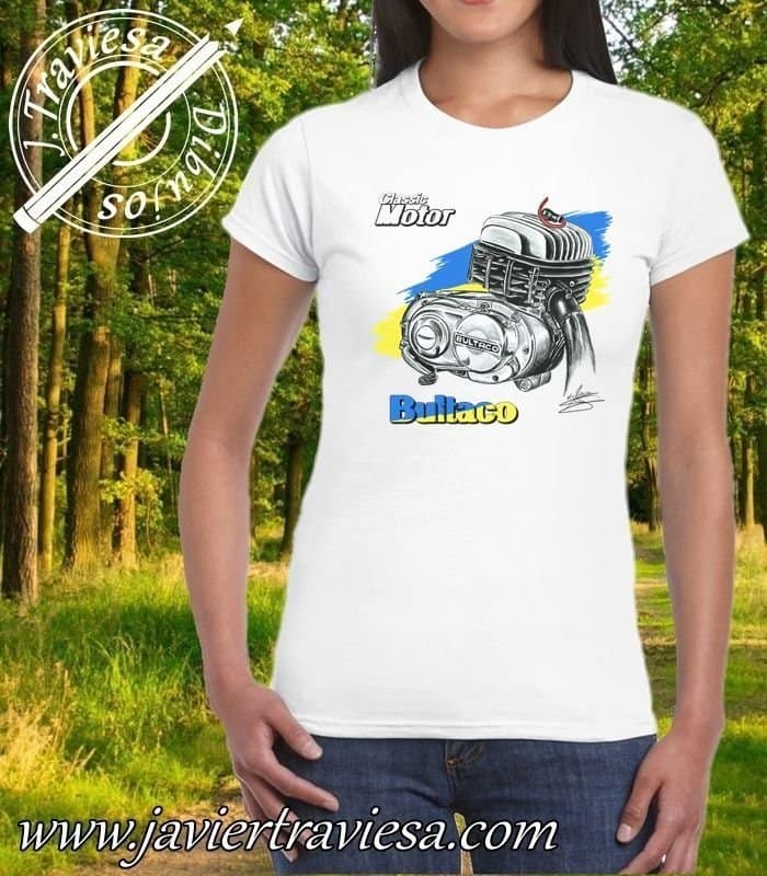 CAMISETA-BLANCA-CHICA-BULTACO-MOTOMOTOR-2022.jpg CAMISETA MUJER MOTOR BULTACO