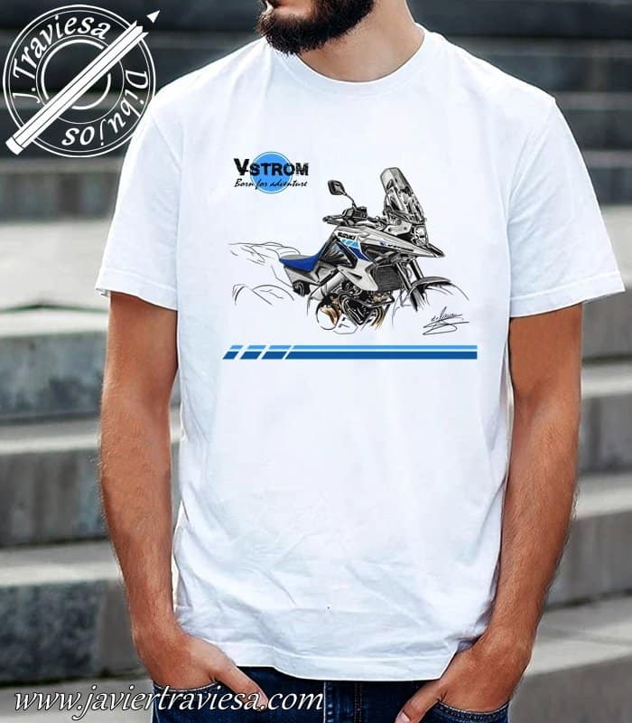 CAMISETA-BLANCA-SUZUKI-VSTROM-2022.jpg CAMISETA MOTO SUZUKI V-STROM