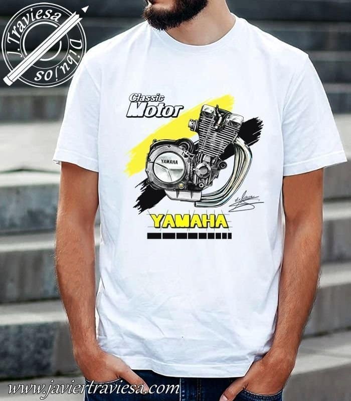 CAMISETA-BLANCA-YAMAHA-MOTOMOTOR.jpg CAMISETA CON DIBUJO DE MOTOR YAMAHA