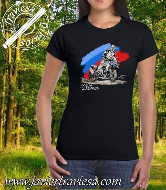 CAMISETA-NEGRA-CHICA-BMW-R1250GS-2022.jpg CAMISETA MUJER BMW R1250GS BLACK
