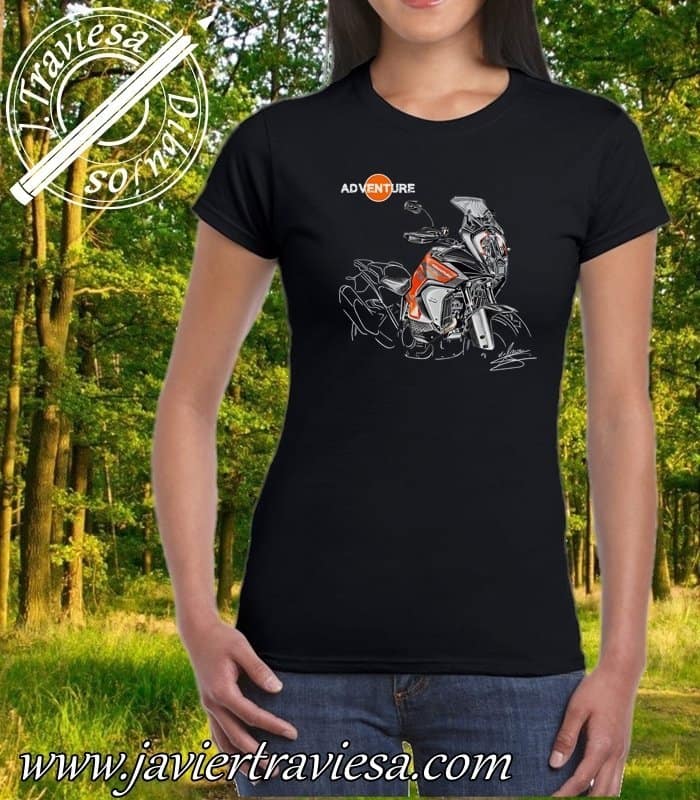 CAMISETA-NEGRA-CHICA-KTM-ADVENTURE.jpg CAMISETA MUJER KTM ADVENTURE