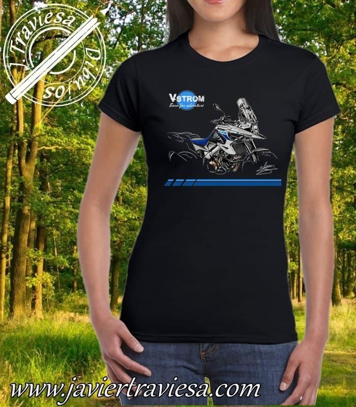 CAMISETA-NEGRA-CHICA-SUZUKI-VSTROM-1050.jpg CAMISETA MUJER SUZUKI VSTROM
